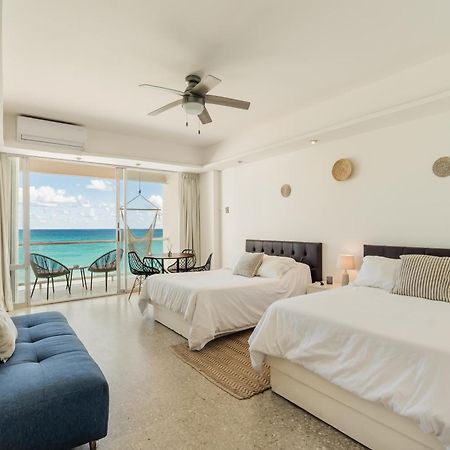 *Turquoise Escape- Beachfront Studio By Casa Paraiso* แคนคูน ภายนอก รูปภาพ