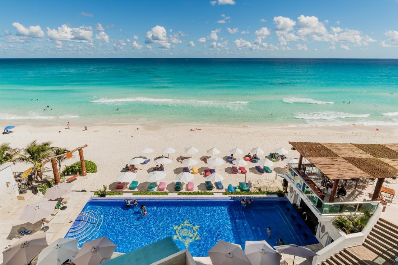 *Turquoise Escape- Beachfront Studio By Casa Paraiso* แคนคูน ภายนอก รูปภาพ